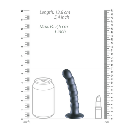 Dildo Ouch G-Punkt aus Silikon mit Perlen in vier Farben 12,8 x Ø 2,5 cm – Ansicht 7