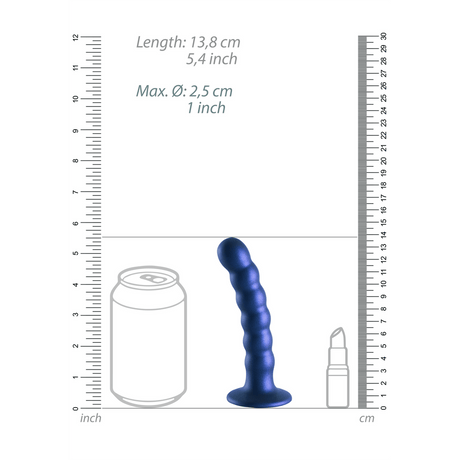 Dildo Ouch G-Punkt aus Silikon mit Perlen in vier Farben 12,8 x Ø 2,5 cm – Ansicht 14