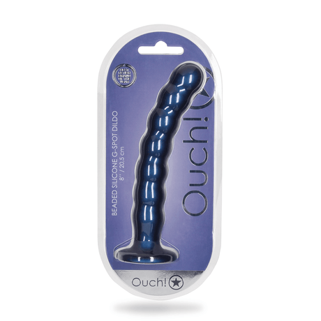 Dildo Ouch G-Punkt aus Silikon mit Perlen in vier Farben 20,4 x Ø 3,1 cm – Ansicht 9