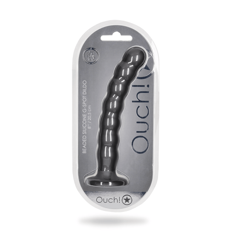 Dildo Ouch G-Punkt aus Silikon mit Perlen in vier Farben 20,4 x Ø 3,1 cm – Ansicht 2