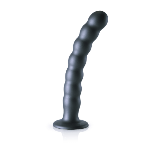 Dildo Ouch G-Punkt aus Silikon mit Perlen in vier Farben 20,4 x Ø 3,1 cm