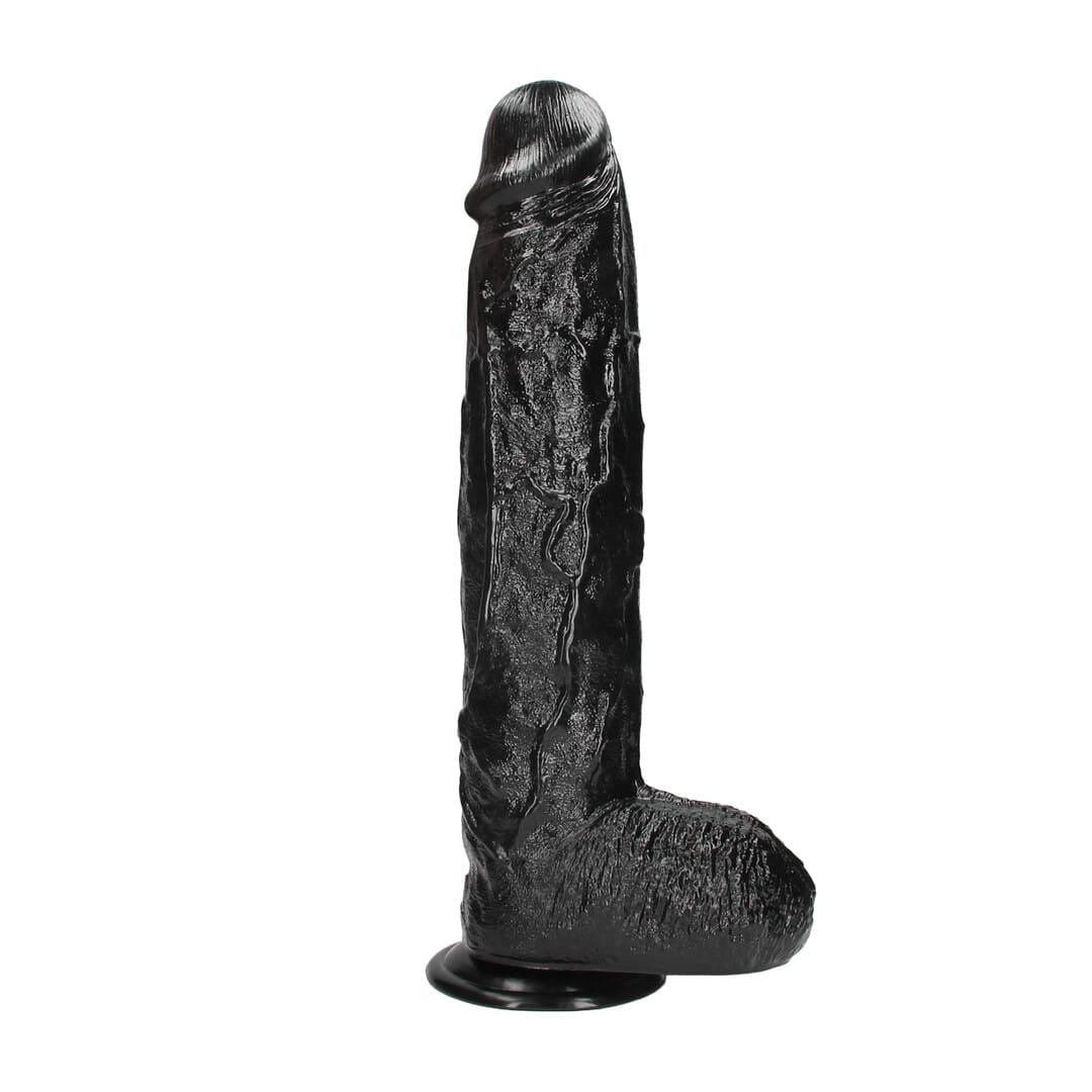 Dildo Ouch Realistic Giant aus PVC Schwarz 32 x Ø 8 cm – Ansicht 4