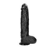Dildo Ouch Realistic Giant aus PVC Schwarz 32 x Ø 8 cm – Ansicht 4