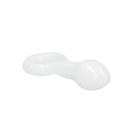 Analplug Plugger Glas mit Ring Weiß 6,6 x Ø 3 cm – Ansicht 6