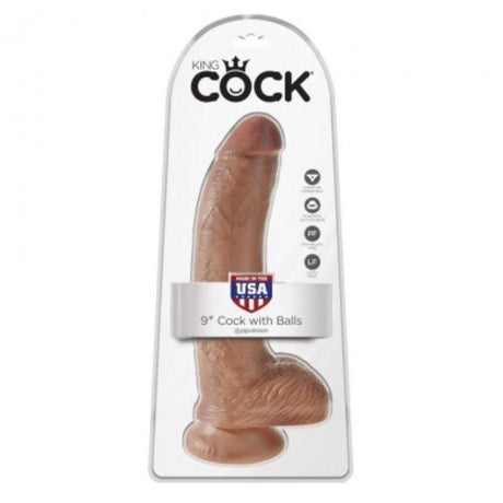 Dildo realistisch mit Hoden 22,8 cm