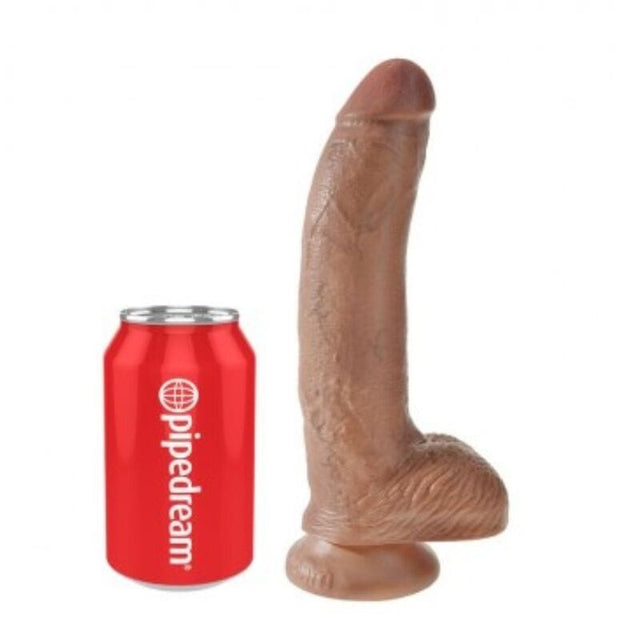 Dildo realistisch mit Hoden 22,8 cm