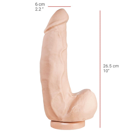 Dildo realistischer Gönner Natur 26,5 x 6 cm