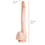 Dildo realistischer Gönner Natur 34,5 x 4,1 cm