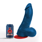 Dildo Realistischer Thor XL gebogen mit Hoden Blau 21 x 9 cm – Ansicht 5