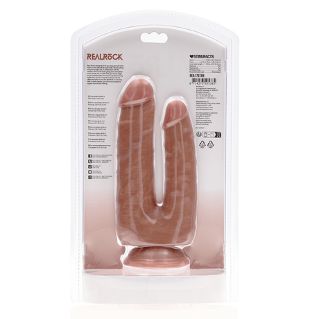 Dildo RealRock Double Trouble mit zwei Schäften und Saugfuß PVC 15,2 x Ø 4,5 cm – Ansicht 10