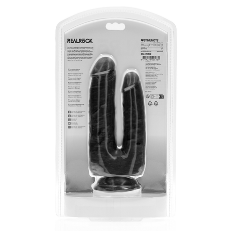 Dildo RealRock Double Trouble mit zwei Schäften und Saugfuß PVC 15,2 x Ø 4,5 cm – Ansicht 3