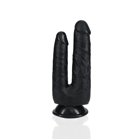 Dildo RealRock Double Trouble mit zwei Schäften und Saugfuß PVC 15,2 x Ø 4,5 cm