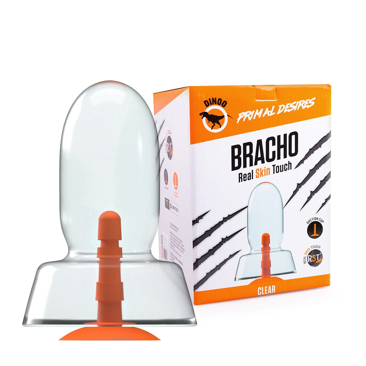 Dildo Rocket Dave Transparent 27,5 x 5,3 cm