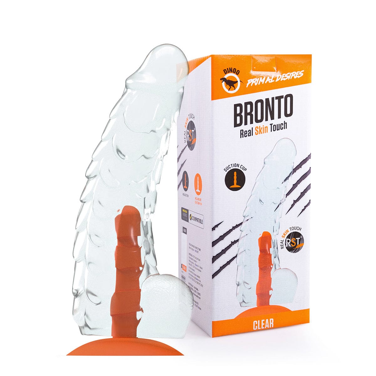 Dildo Rocket Dave Transparent 31 x 7,4 cm