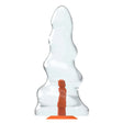 Dildo Runde Sache Transparent 38,5 x 8 cm