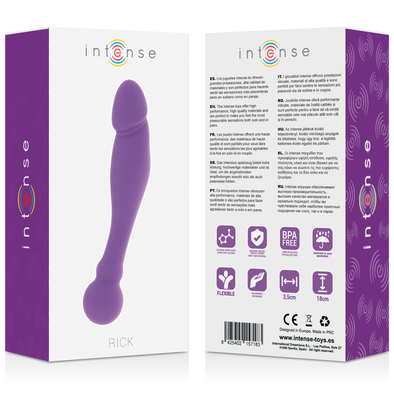 Dildo Silikon Rick Dual Flieder 18 x 3,5 cm – Ansicht 6