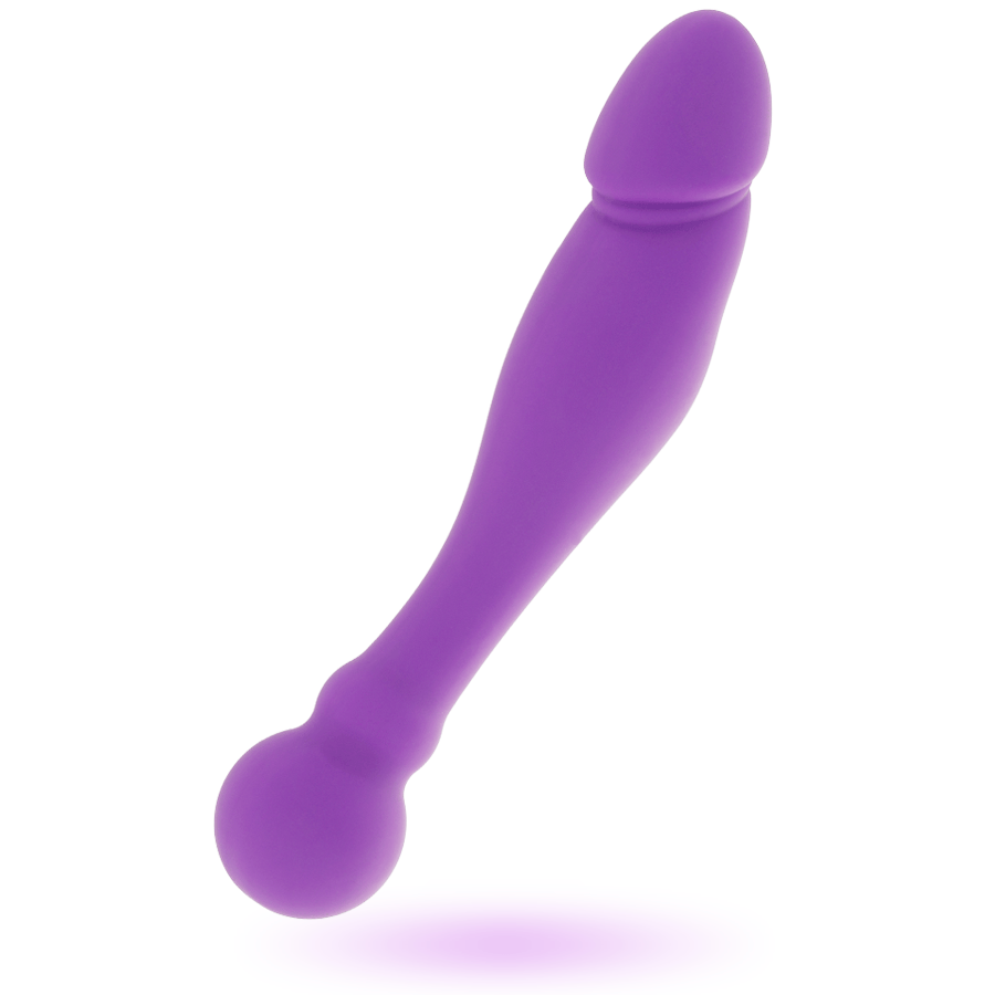 Dildo Silikon Rick Dual Flieder 18 x 3,5 cm – Ansicht 2