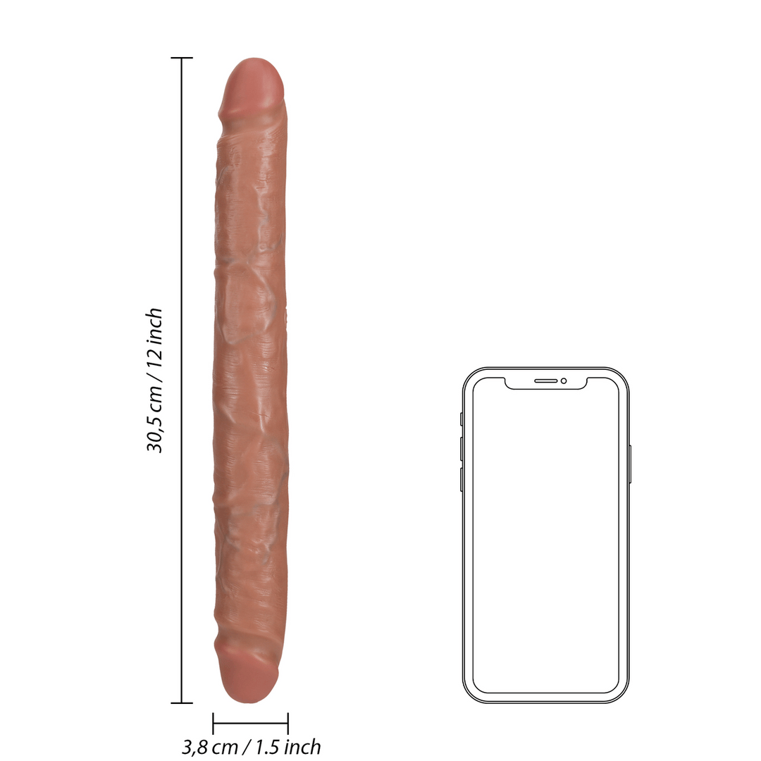 Dildo Slim doppelendig Schwarz 30,5 x Ø 3,8 cm – Ansicht 13