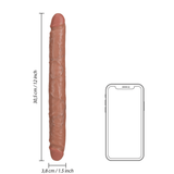 Dildo Slim doppelendig Schwarz 30,5 x Ø 3,8 cm – Ansicht 13