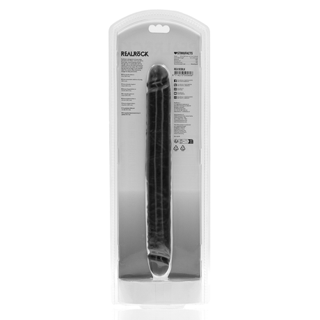 Dildo Slim doppelendig Schwarz 30,5 x Ø 3,8 cm – Ansicht 3