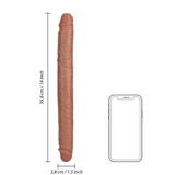 Dildo Slim doppelendig Schwarz 35,6 x Ø 3,8 cm – Ansicht 14
