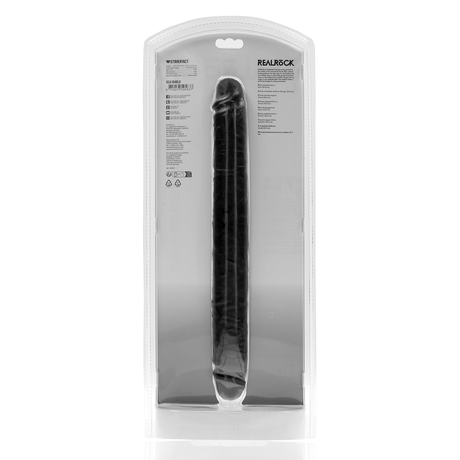 Dildo Slim doppelendig Schwarz 35,6 x Ø 3,8 cm – Ansicht 3