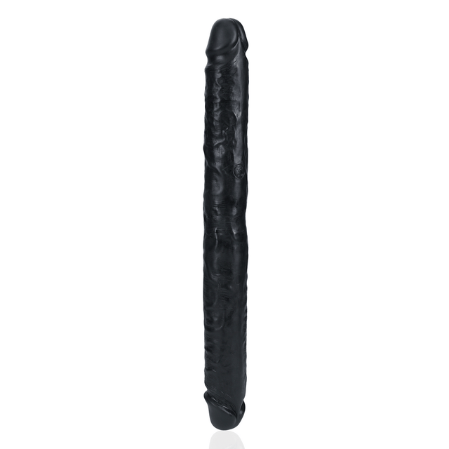 Dildo Slim doppelendig Schwarz 35,6 x Ø 3,8 cm