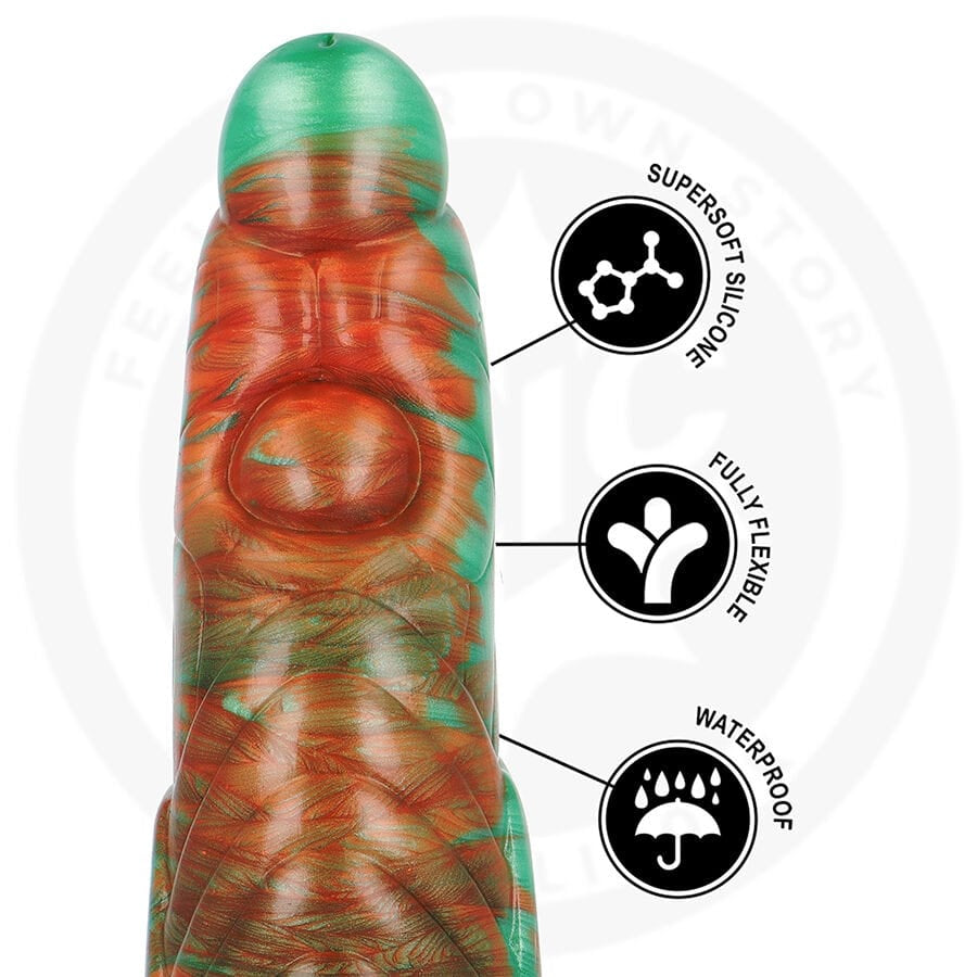 Dildo Tiryon Green Flash Blau 18,2 cm