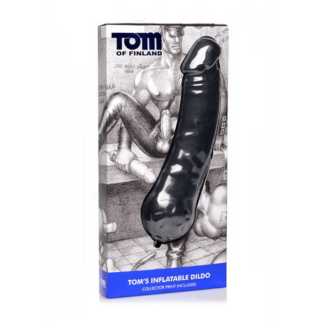 Dildo Tom of Finland Toms Inflatable aufblasbar Silikon Schwarz 32,4 cm – Ansicht 2