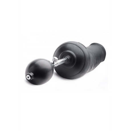 Dildo Tom of Finland Toms Inflatable aufblasbar Silikon Schwarz 32,4 cm – Ansicht 3