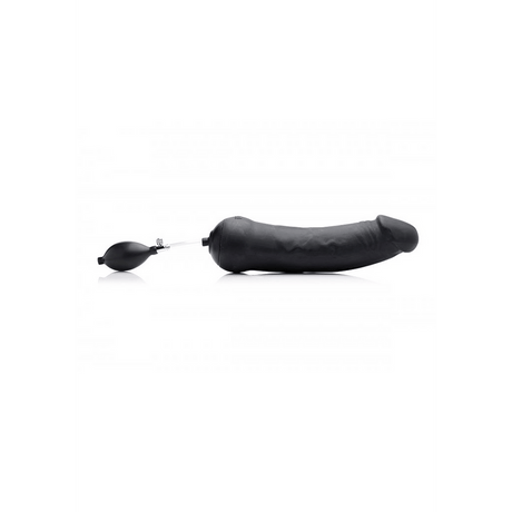 Dildo Tom of Finland Toms Inflatable aufblasbar Silikon Schwarz 32,4 cm