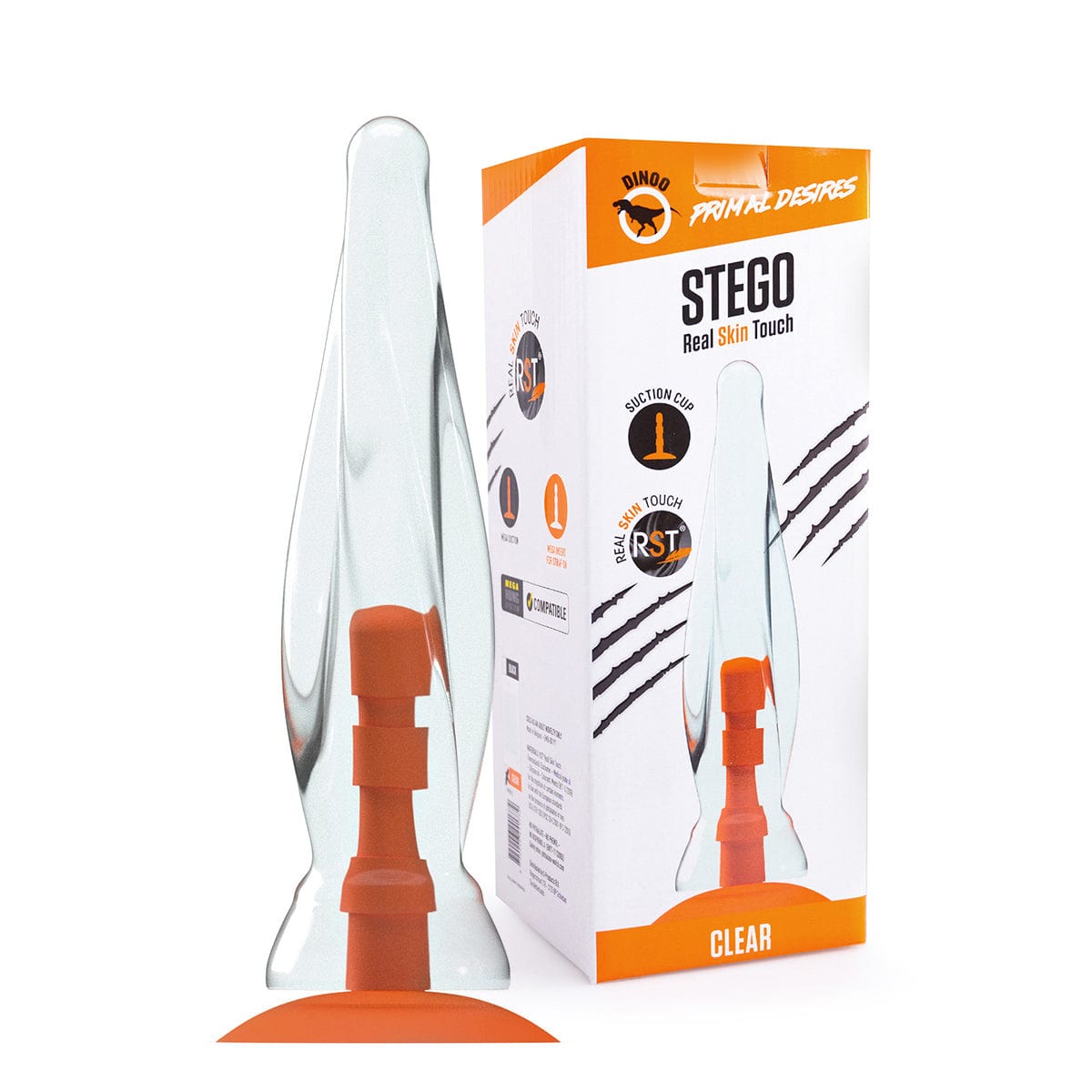 Dildo Zapfen Transparent 33 x 8 cm