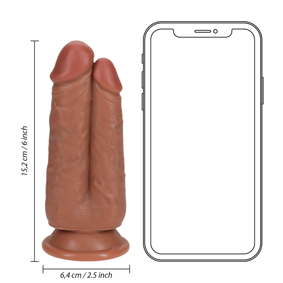 Dildo Zwei-in-Eins 15,2 x Ø 6,4 cm – Ansicht 20