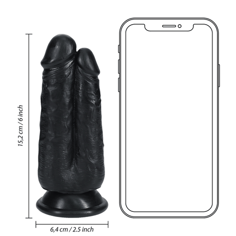 Dildo Zwei-in-Eins 15,2 x Ø 6,4 cm – Ansicht 6