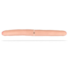 Doppeldildo 2 in 1 XL Vorhaut 33 x 6,1 cm Natur
