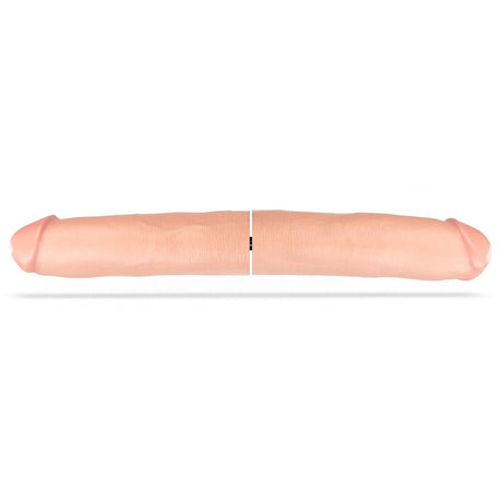 Doppeldildo 2 in 1 XXL 33 x 8,3 cm Natur