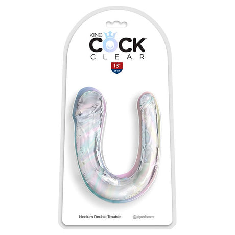 Doppeldildo Double Trouble Klar Transparent 33 x 2,3 cm