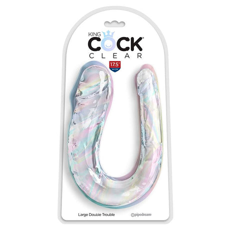 Doppeldildo Double Trouble Klar Transparent 44 x 3 cm