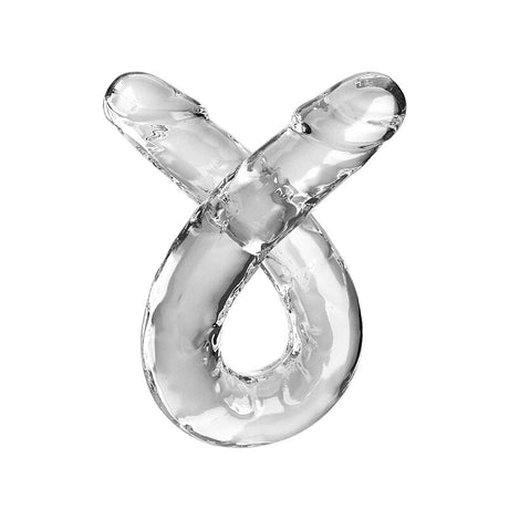Doppeldildo Double Trouble Klar Transparent 46 x 4,3 cm