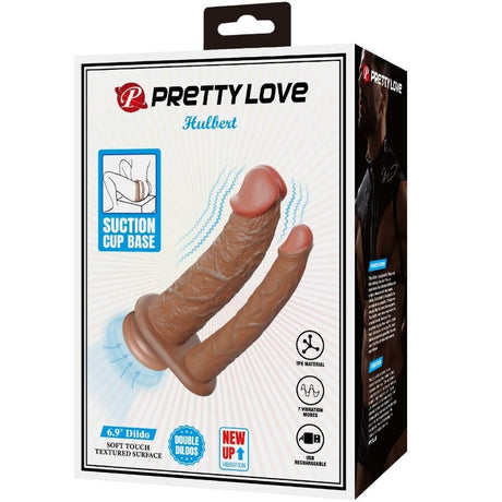 Doppeldildo Hulbert Doppelter mit Vibration Mulato