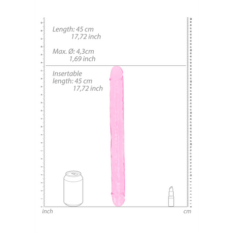 Doppeldildo realistisch 45 x Ø 4,3 cm – Ansicht 5