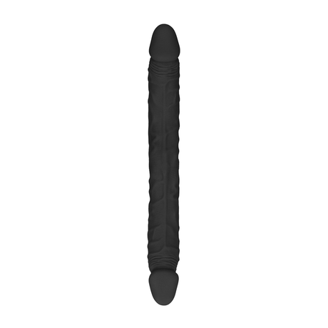 Doppeldildo RealRock Double Dong realistisch TPE Schwarz 35,6 x Ø 4,5 cm – Ansicht 3
