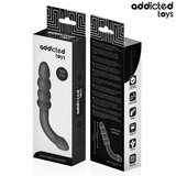 Doppelseitiger Anal-Massagestab Schwarz 16,5 x 2,7 cm