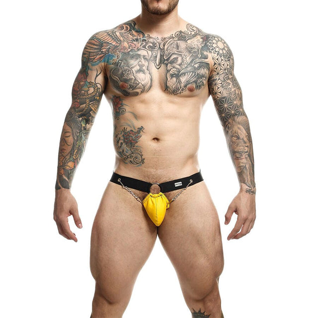 Dungeon Gelb Jockstrap mit Ketten Einheitsgröße