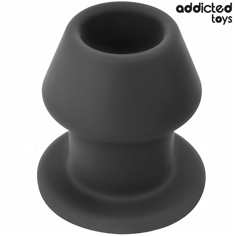 Extrem hohler Analplug Größe L Schwarz 10,4 x 8 cm