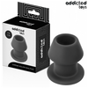 Analplug Hohl Extrem Größe S Schwarz 7,5 x 6 cm