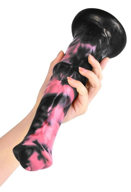 Exulf Animal Dildo 26 x 6cm Schwarz-Rosa