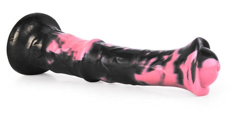 Exulf Animal Dildo 26 x 6cm Schwarz-Rosa