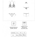 Fashion Jimena BH + String Schwarz Einheitsgröße – Ansicht 6