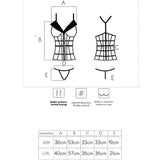 Fashion Laura Korsett + String L/XL Schwarz – Ansicht 6